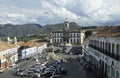 Tiradentes' square in Ouro Preto, Brazil. Royalty Free Stock Photo